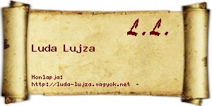 Luda Lujza névjegykártya